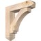 Ekena Millwork Imperial Arts and Crafts Smooth Bracket w/ Offset Brace, Douglas Fir, 7 1/2"W x 32"D x 32"H BKT0806X32X32IMP03SDF - alternate 1